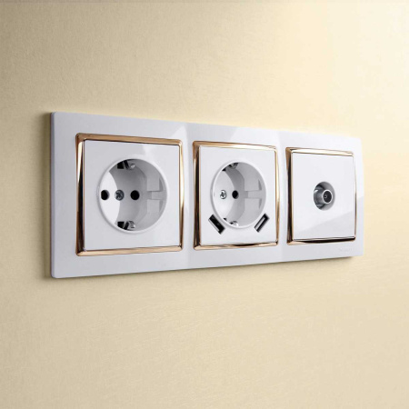 ТВ-розетка оконечная Werkel белый W1183001 4690389155390