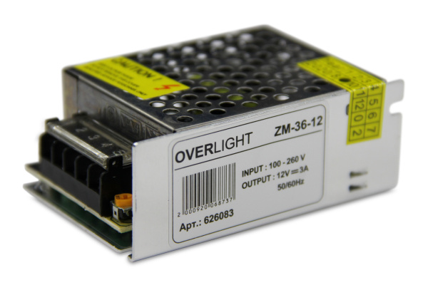 Блок питания ZM-36-12 (12V, 36W, 3A, IP20) 626083