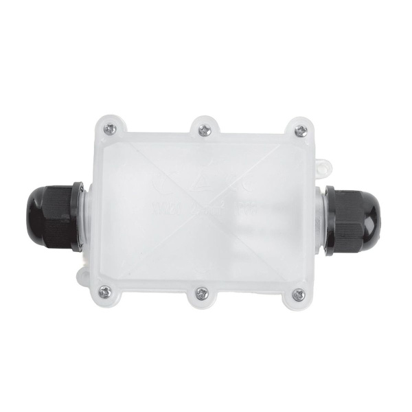 Коробка распределительная LD537 водонепроницаемая на 2 выхода, 450V, 130х70х41, прозрачный 50129