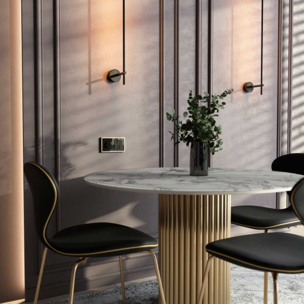 Выключатель трехклавишный Werkel черный матовый W1130008 4690389156755