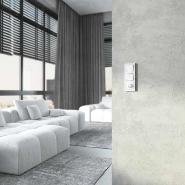 Выключатель Werkel Hammer двухклавишный белый W1220001 4690389162268