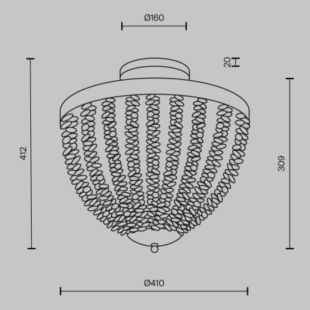 Потолочный светильник Maytoni MOD440CL-03BS