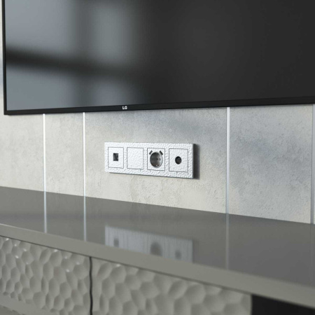 ТВ-розетка оконечная Werkel Hammer серебряный W1283006 4690389163074