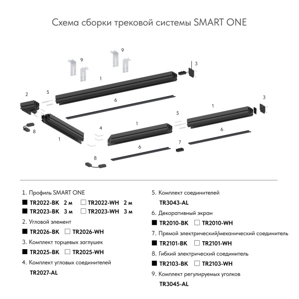 Заглушка Denkirs Smart One TR2025-WH