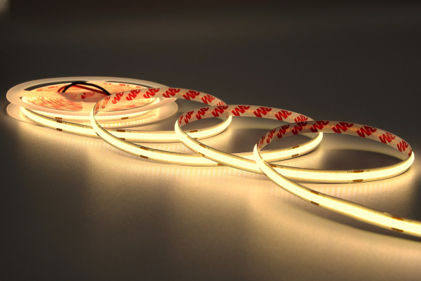 Светодиодная лента COB 320led/m, IP20, 24V, 12W/m ,3000K (WW) 