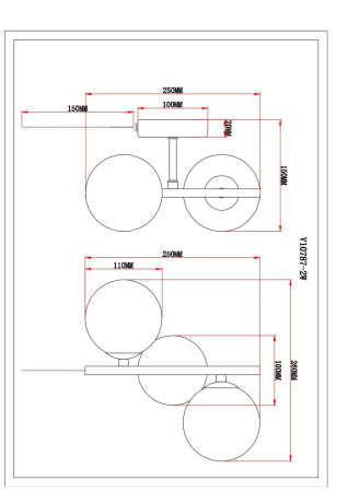 Бра Moderli Renny V10787-2W
