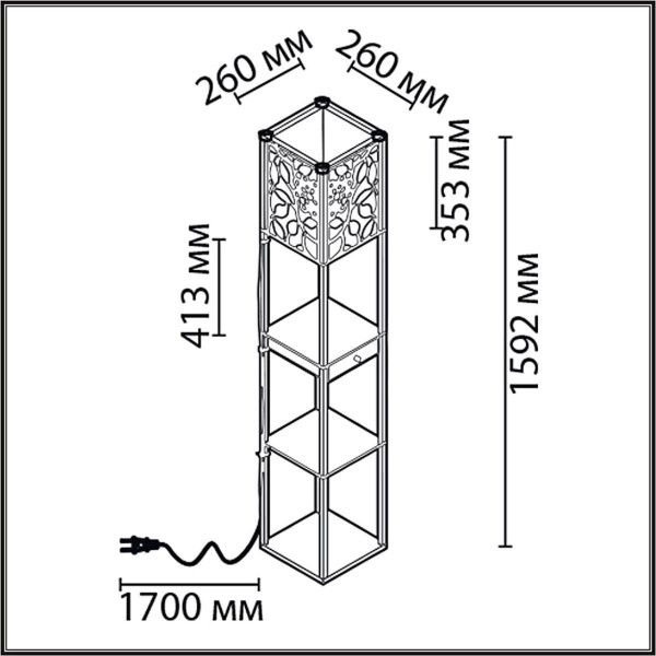 Торшер Lumion Comfi Practic 8092/1F