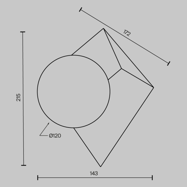 Бра Maytoni MOD445WL-01B