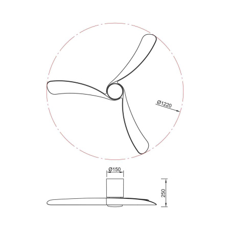 Люстра-вентилятор Mantra NEMO M 9046