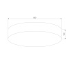 Потолочный светильник TK Lighting 2443 Rondo White
