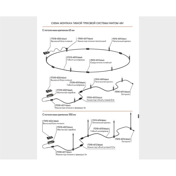 Монтажная коробка Italline Fantom IT010-4023 black