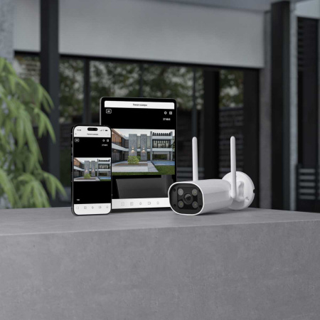 Умная видеокамера белая IP65 Elektrostandard 76500/01 a069150