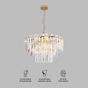 Подвесная люстра Eurosvet Elegante 10130/8 золото/прозрачный хрусталь Strotskis Smart