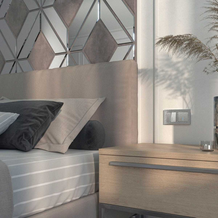 Выключатель Werkel Hammer одноклавишный с подсветкой серебряный W1210106 4690389162008