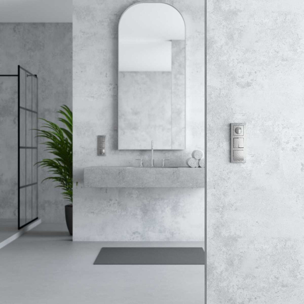 Выключатель Werkel Hammer двухклавишный проходной серебряный W1222006 4690389162404