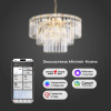 Подвесная люстра Eurosvet Elegante 10130/8 золото/прозрачный хрусталь Strotskis Smart