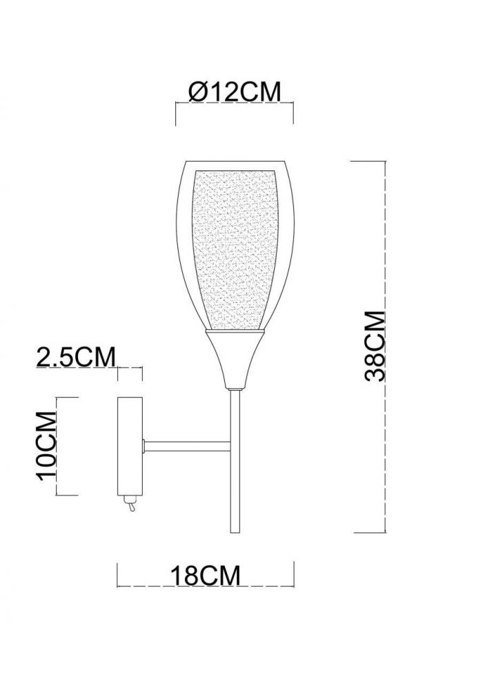 Бра Arte Lamp Barry A7951AP-1CC — изображение 2