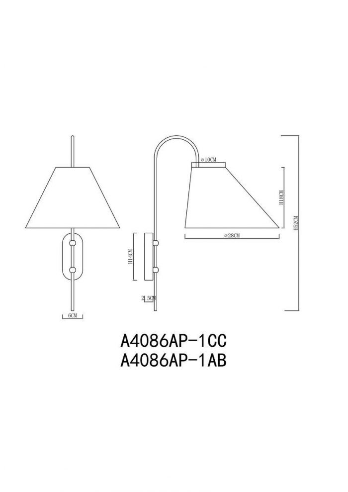 Бра Arte Lamp Rondo A4086AP-1AB — изображение 2