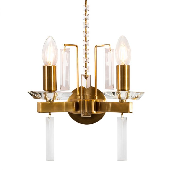 Бра Crystal Lux Marron AP2 Brass — изображение 2