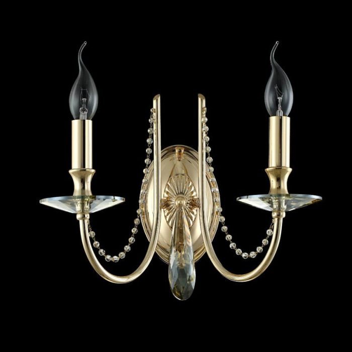 Бра Crystal Lux Victoria AP2 Gold/Amber — изображение 3
