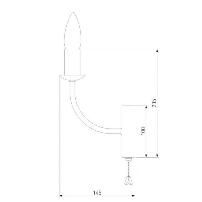 Бра Eurosvet Santi 60139/1 золото — изображение 3