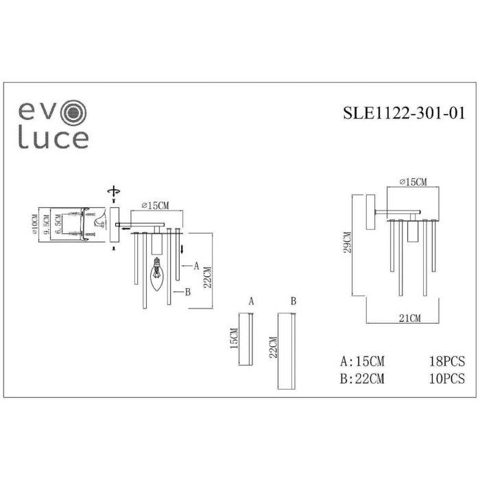 Бра Evoluce Lynden SLE1122-301-01 — изображение 2