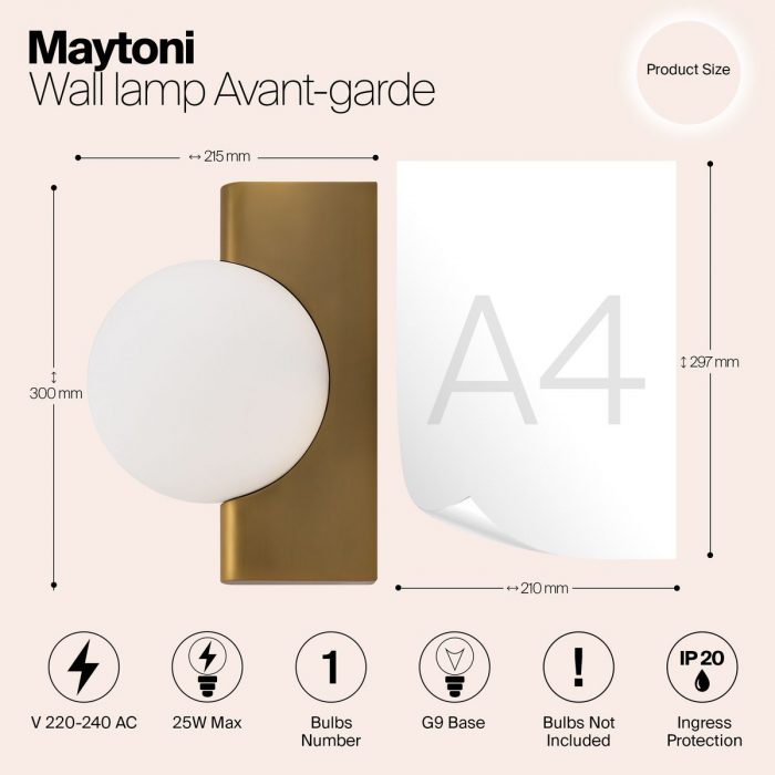Бра Maytoni Avant-garde MOD324WL-01BS — изображение 2