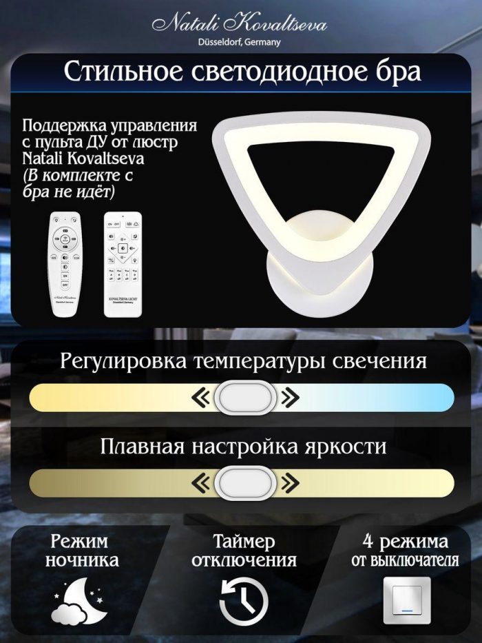 Бра Natali Kovaltseva Led Lamps 81134/1W — изображение 2