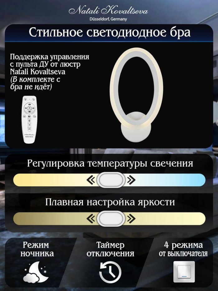 Бра Natali Kovaltseva Led Lamps 81135/1W — изображение 3