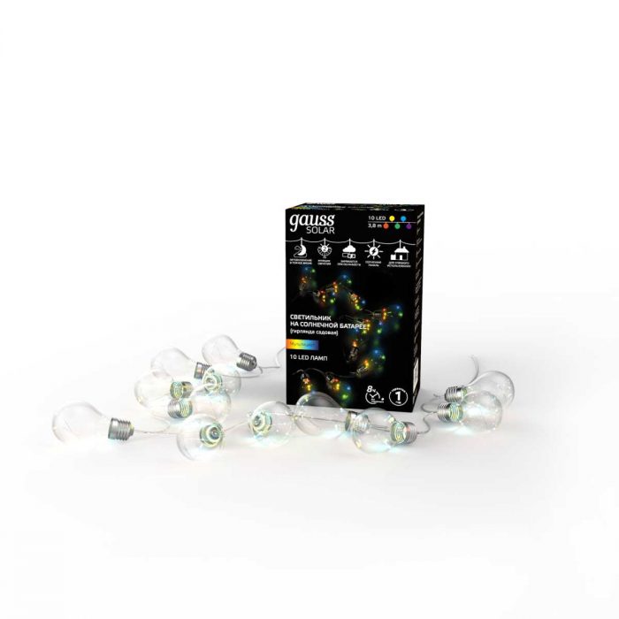 Гирлянда на солнечных батареях Gauss Solar Шары GS035 — изображение 5