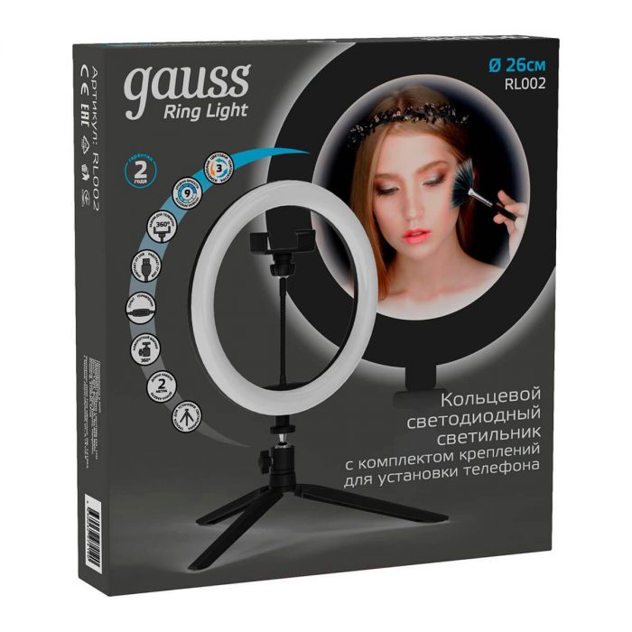 Кольцевой светодиодный светильник Gauss Ring Light RL002 — изображение 2