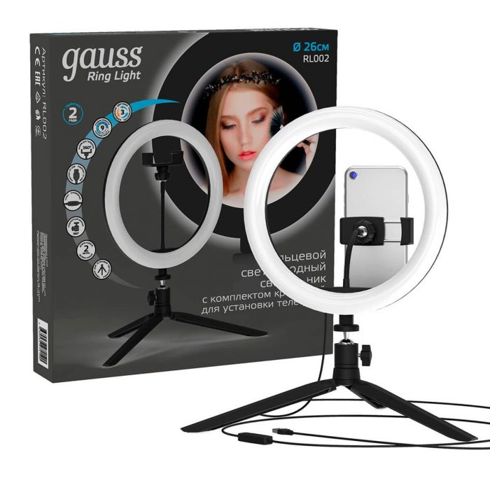 Кольцевой светодиодный светильник Gauss Ring Light RL002 — изображение 8