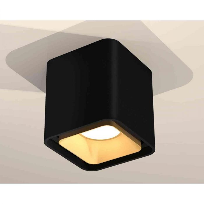 Комплект накладного светильника Ambrella light Techno Spot XS7841004 SBK/SGD черный песок/золото песок (C7841, N7704) — изображение 3