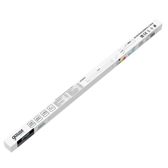 Лампа cветодиодная Gauss G13 10W 6500K матовая 1930302 — изображение 4