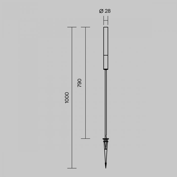 Ландшафтный светодиодный светильник Maytoni Outdoor Flare O487FL-L3GF3K1 — изображение 2