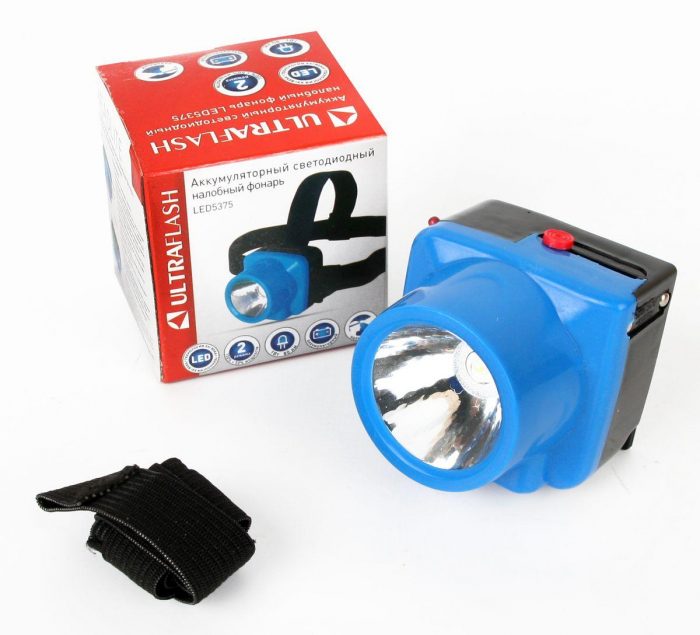 Налобный светодиодный фонарь Ultraflash Headlite аккумуляторный 60х55 80 лм LED5375 14252 — изображение 4