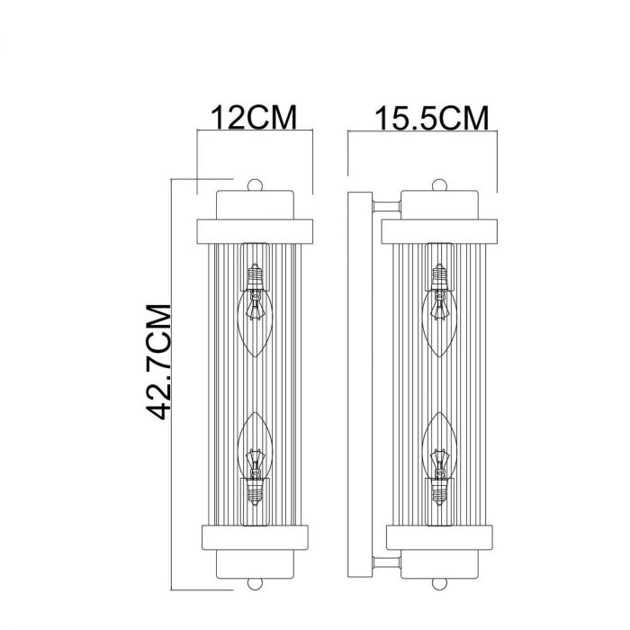 Настенный светильник Arte Lamp Hanna A1070AP-2CC — изображение 2
