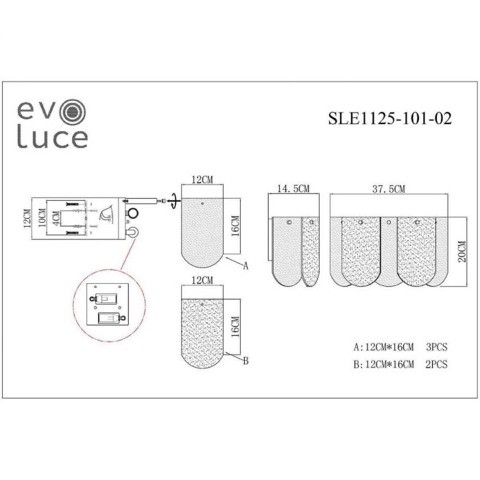 Настенный светильник Evoluce Erzo SLE1125-101-02 — изображение 2