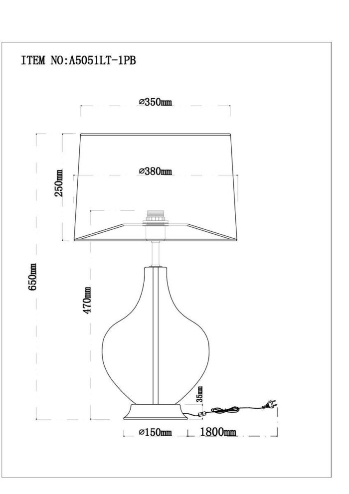 Настольная лампа Arte Lamp Saiph A5051LT-1PB — изображение 2