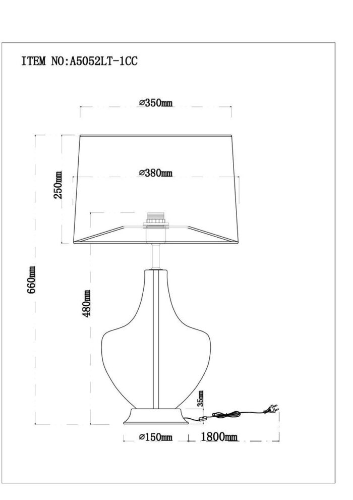 Настольная лампа Arte Lamp Sheratan A5052LT-1CC — изображение 2