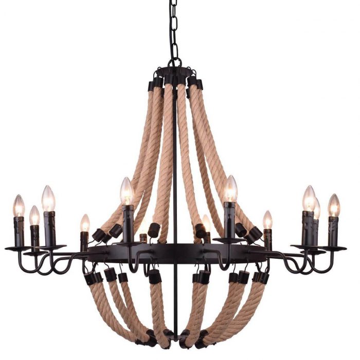 Подвесная люстра Arte Lamp Marsiglia A8956LM-12BK — изображение 2