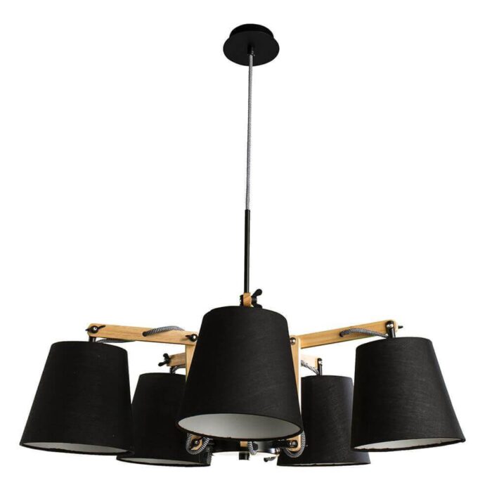 Подвесная люстра Arte Lamp Pinoccio A5700LM-5BK — изображение 4