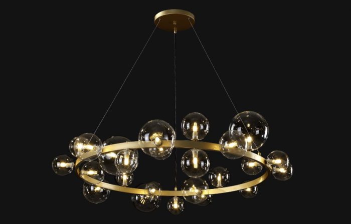 Подвесная люстра Crystal Lux Agata SP24 V2 Gold/Transparente — изображение 5