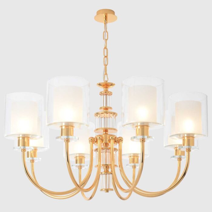 Подвесная люстра Crystal Lux ELENA SP8 GOLD — изображение 4