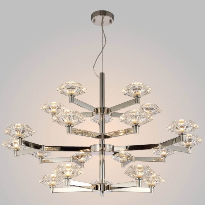Подвесная люстра Crystal Lux Rebeca SP5+10+5 Nickel — изображение 2