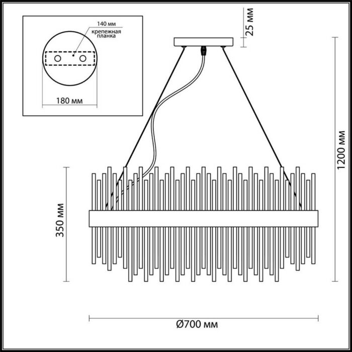 Подвесная люстра Odeon Light Hall Focco 4722/18 — изображение 6