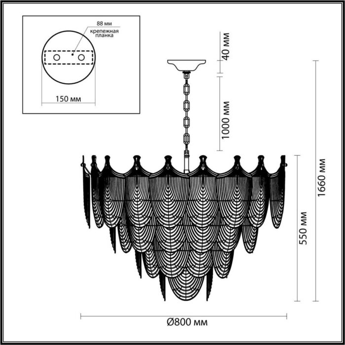 Подвесная люстра Odeon Light PORCELA 5051/21 — изображение 3