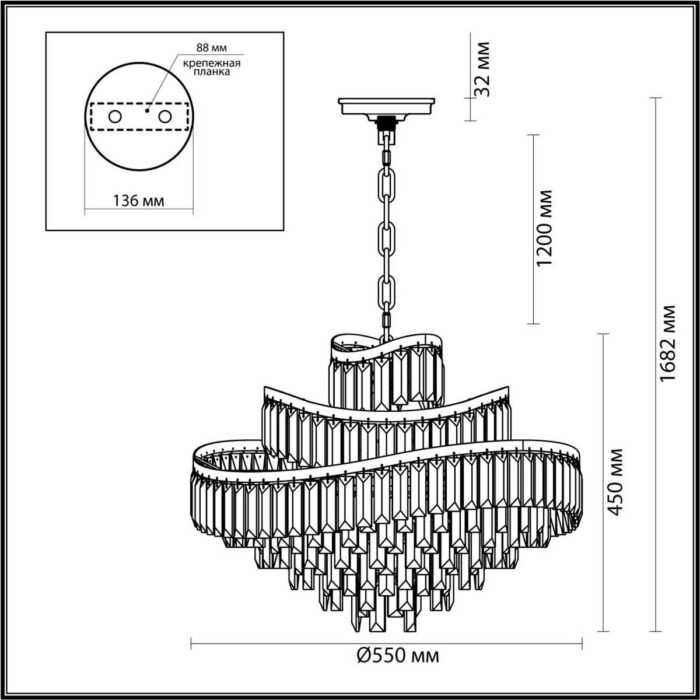 Подвесная люстра Odeon Light WAYTA 5073/12 — изображение 3