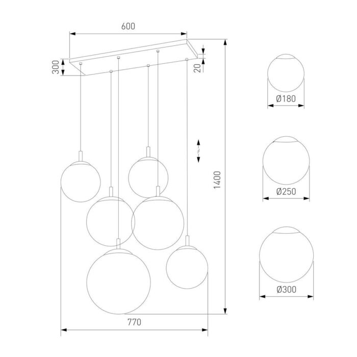 Подвесная люстра TK Lighting 4793 Esme — изображение 2