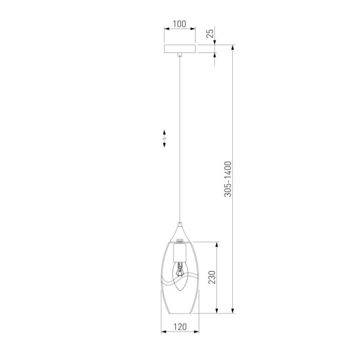 Подвесной светильник Eurosvet Lotus 50222/1 голубой — изображение 2
